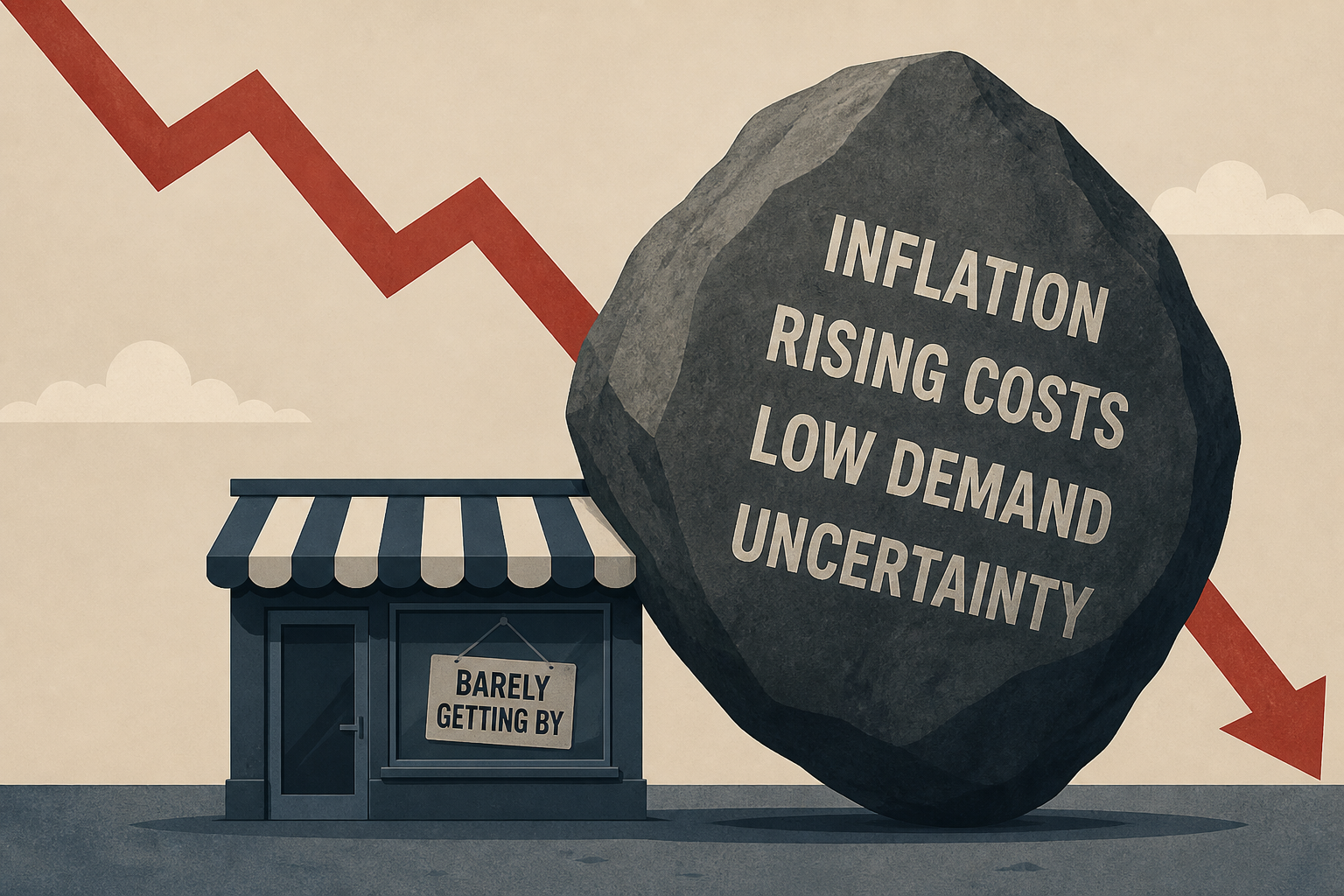 ‘Crisis even bigger than Covid’: American business owners are barely getting by