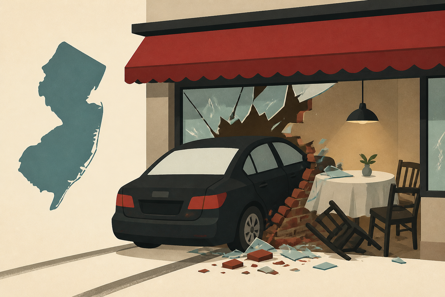 1 killed, 7 hurt in NJ after driver, 93, plows into crowded restaurant