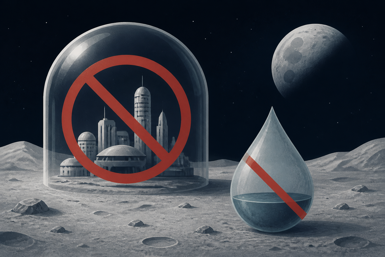 Cities won't survive on the moon as there isn't enough water, scientists say