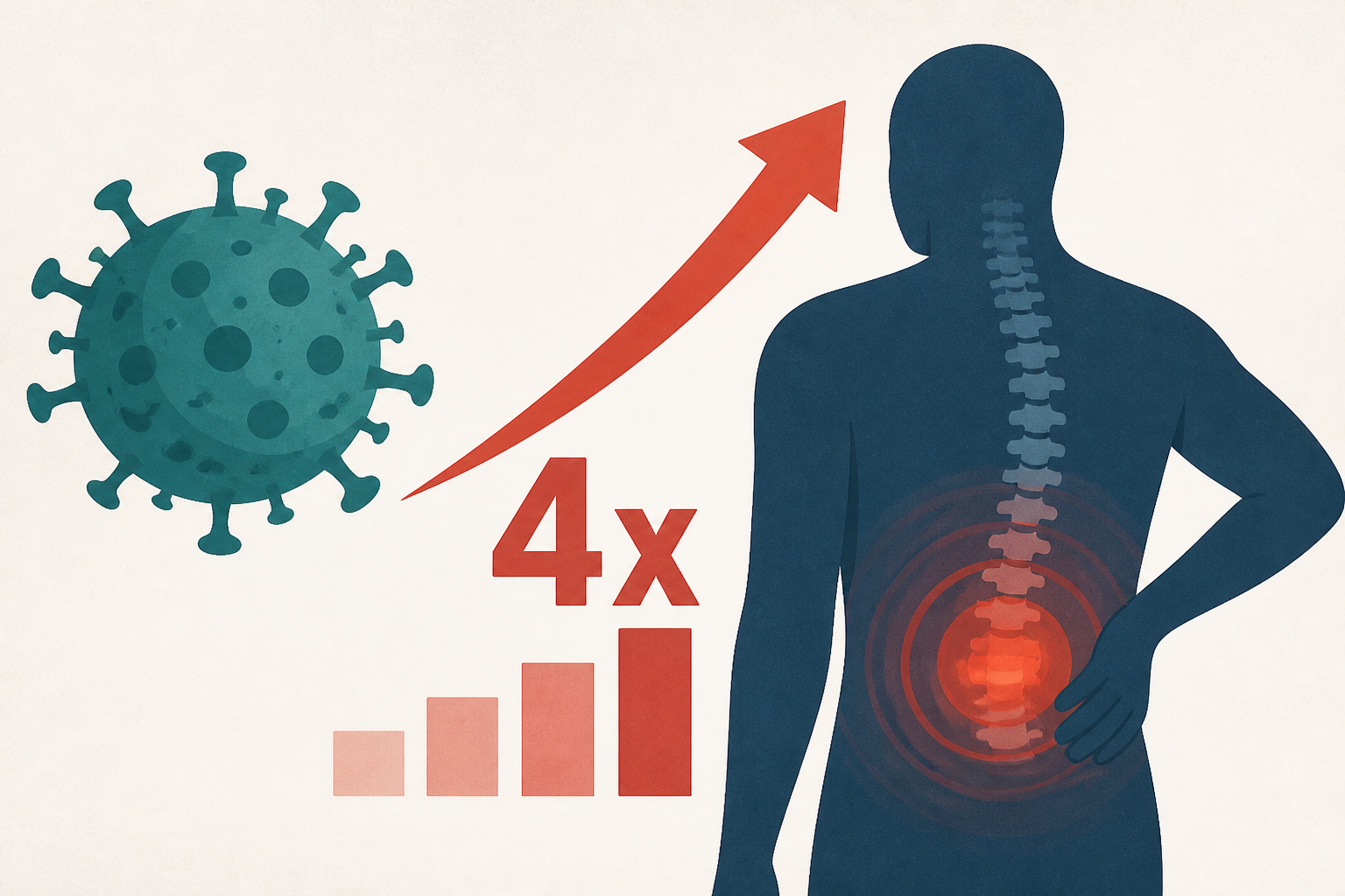 A common virus could nearly quadruple odds of back problems