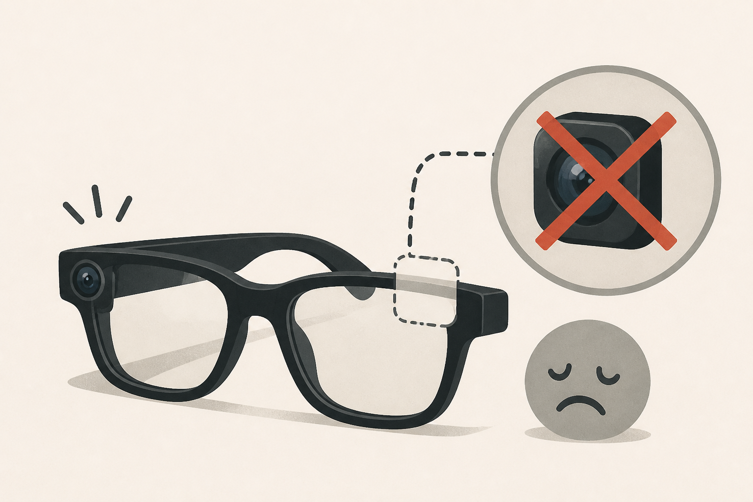 The camera is my favorite part of smart glasses; it feels wrong now