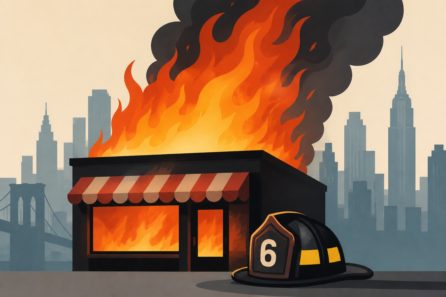 Massive fire rips through NYC restaurant, injuring 6 firefighters