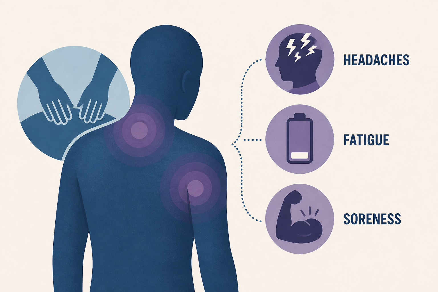 Massage flu can cause soreness, fatigue and headaches after a session