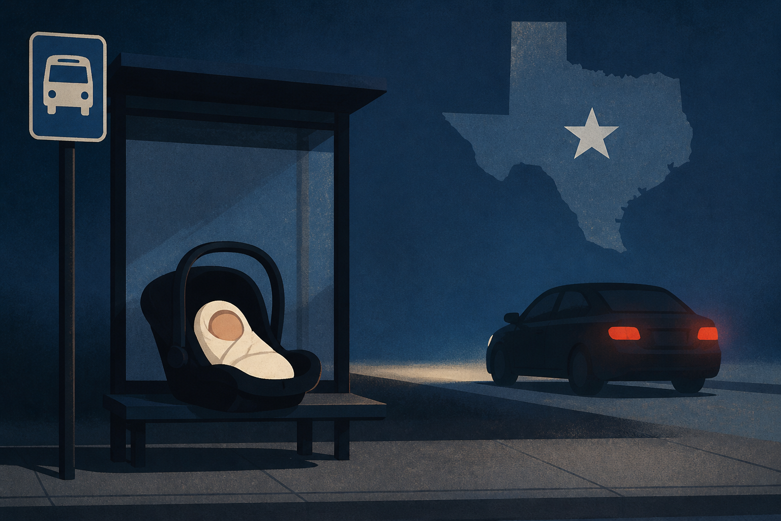 Texas teen mom hands 1-month-old son to stranger at bus stop, flees in Uber: cops