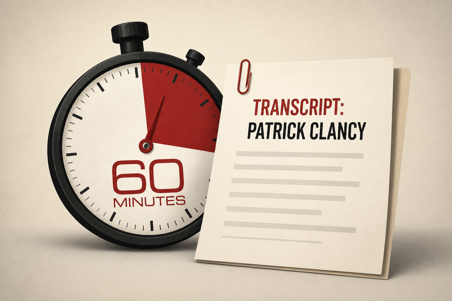 60 Minutes Transcript: Patrick Clancy