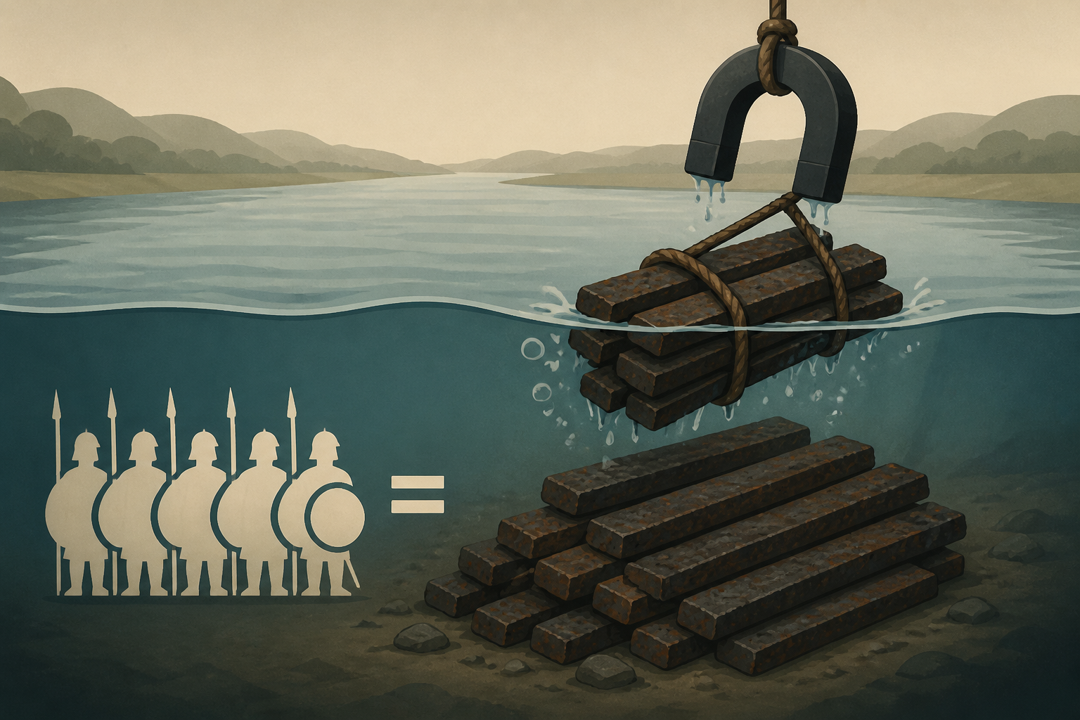 'Nothing short of a minor miracle': 'Rusty treasure' found in the Danube is full of 2,000-year-old iron bars that could equip an entire army with weapons