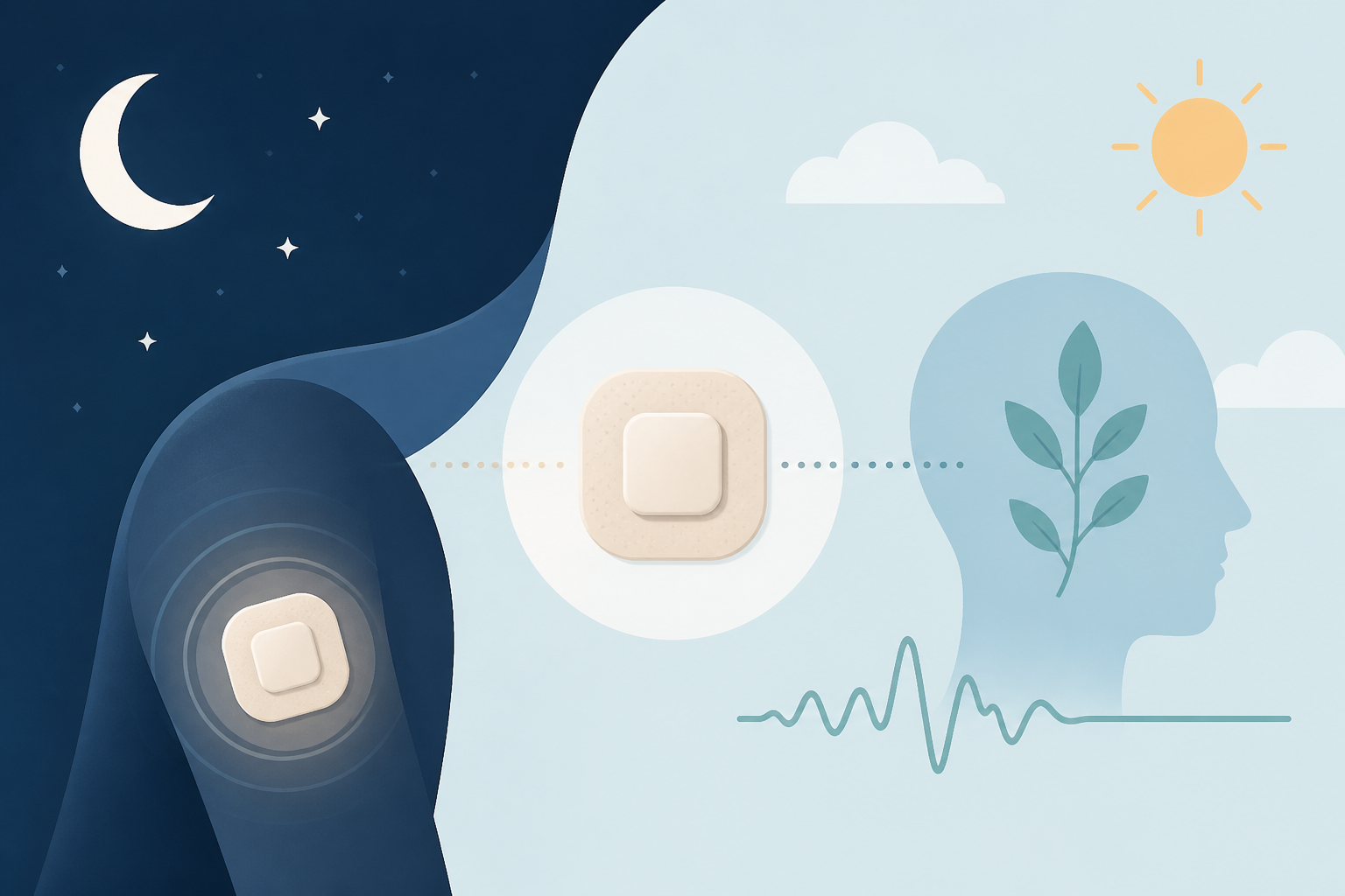 Skin patch worn while you sleep could manage stress during the day