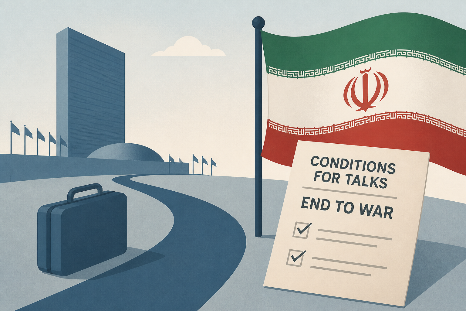 Trump heads to UN as Iran offers conditions for talks, end to war