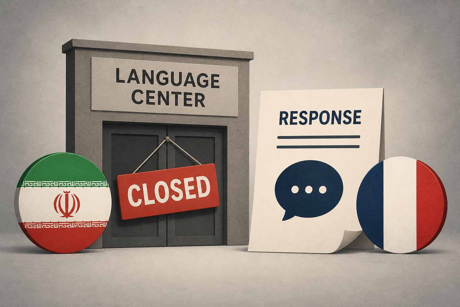 Iran closes language center in Tehran, France vows response