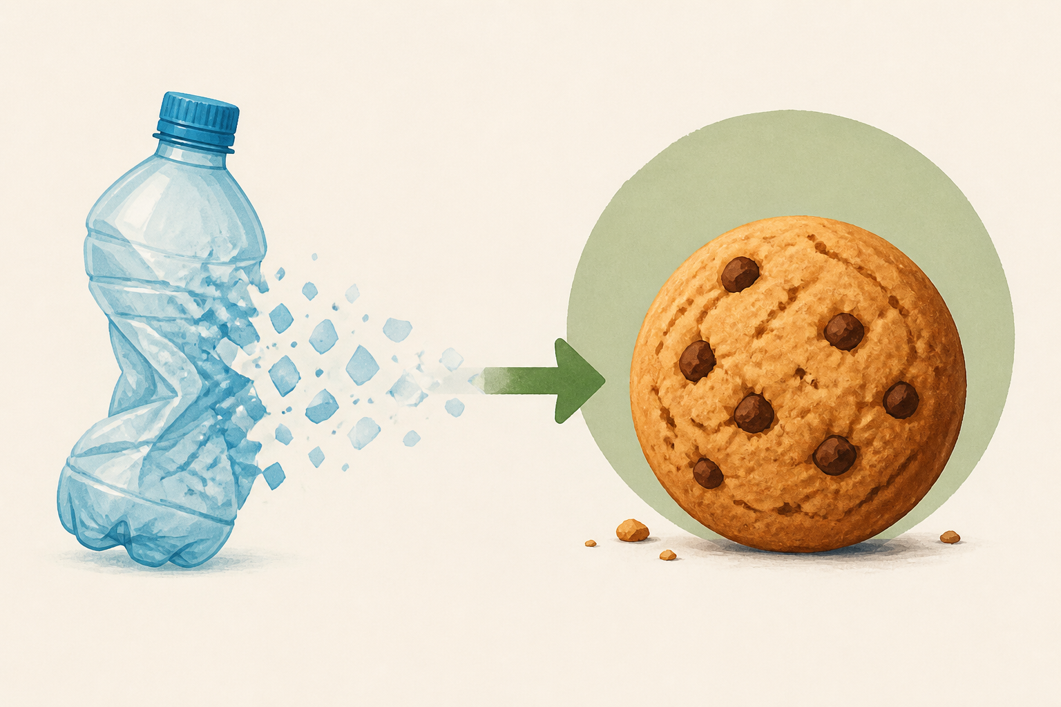 This cookie started as a plastic bottle