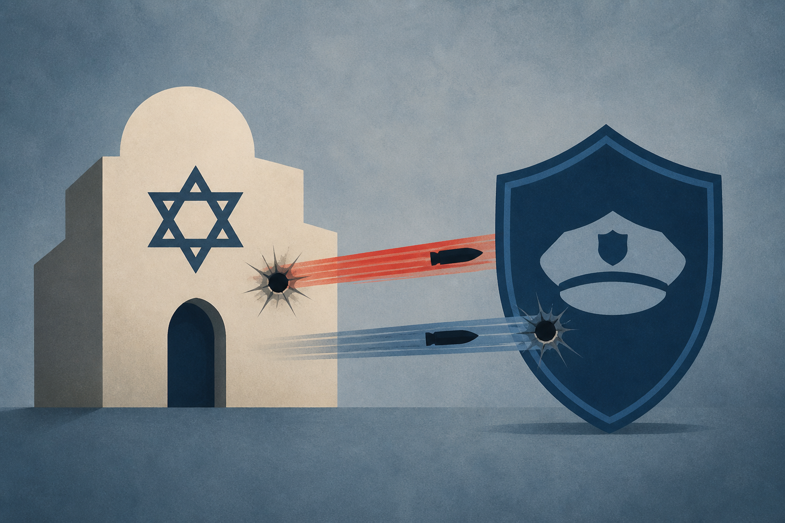 Man and police officer wounded in exchange of gunfire near Ontario synagogue