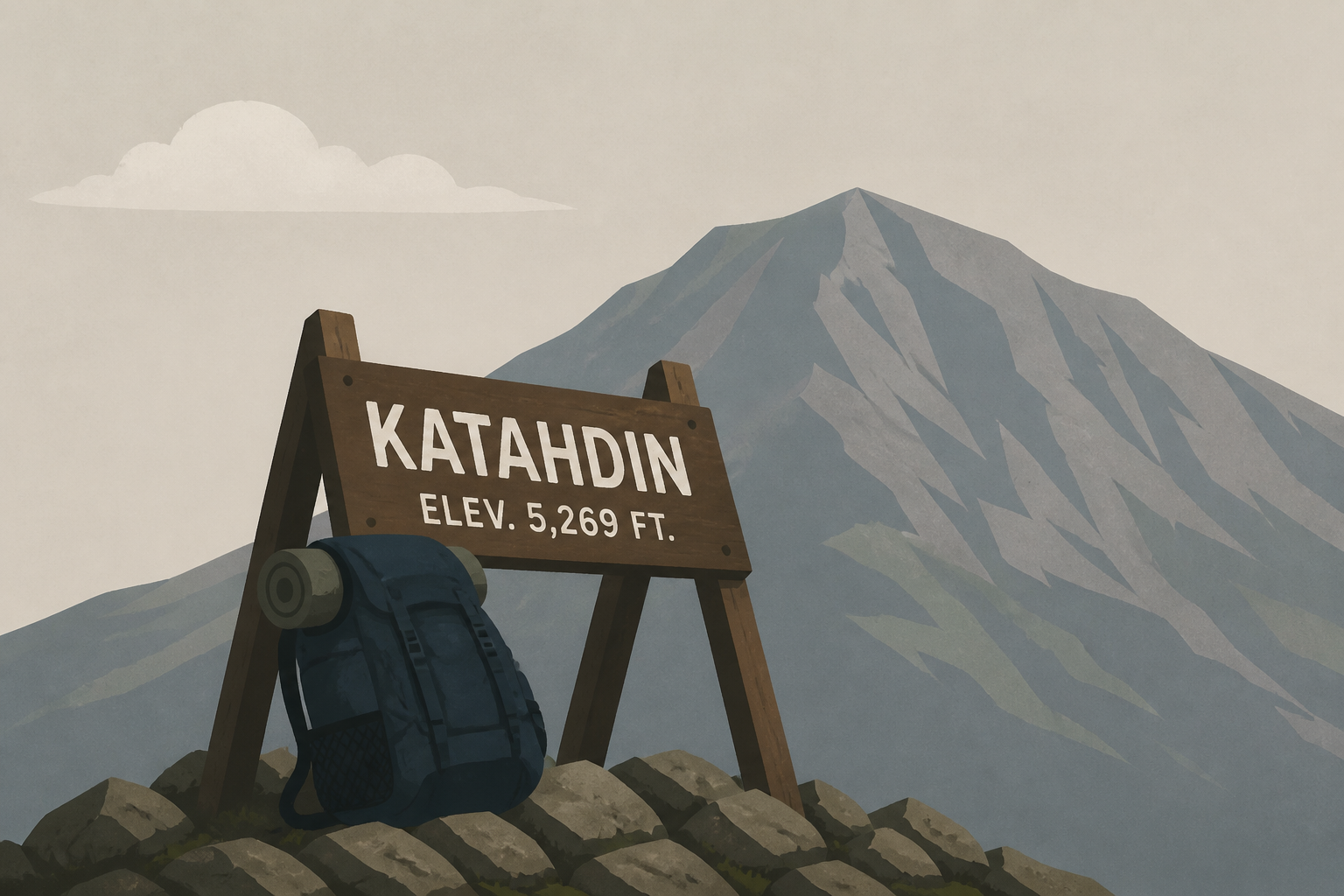 Thru-hiker died after summiting Katahdin, official says