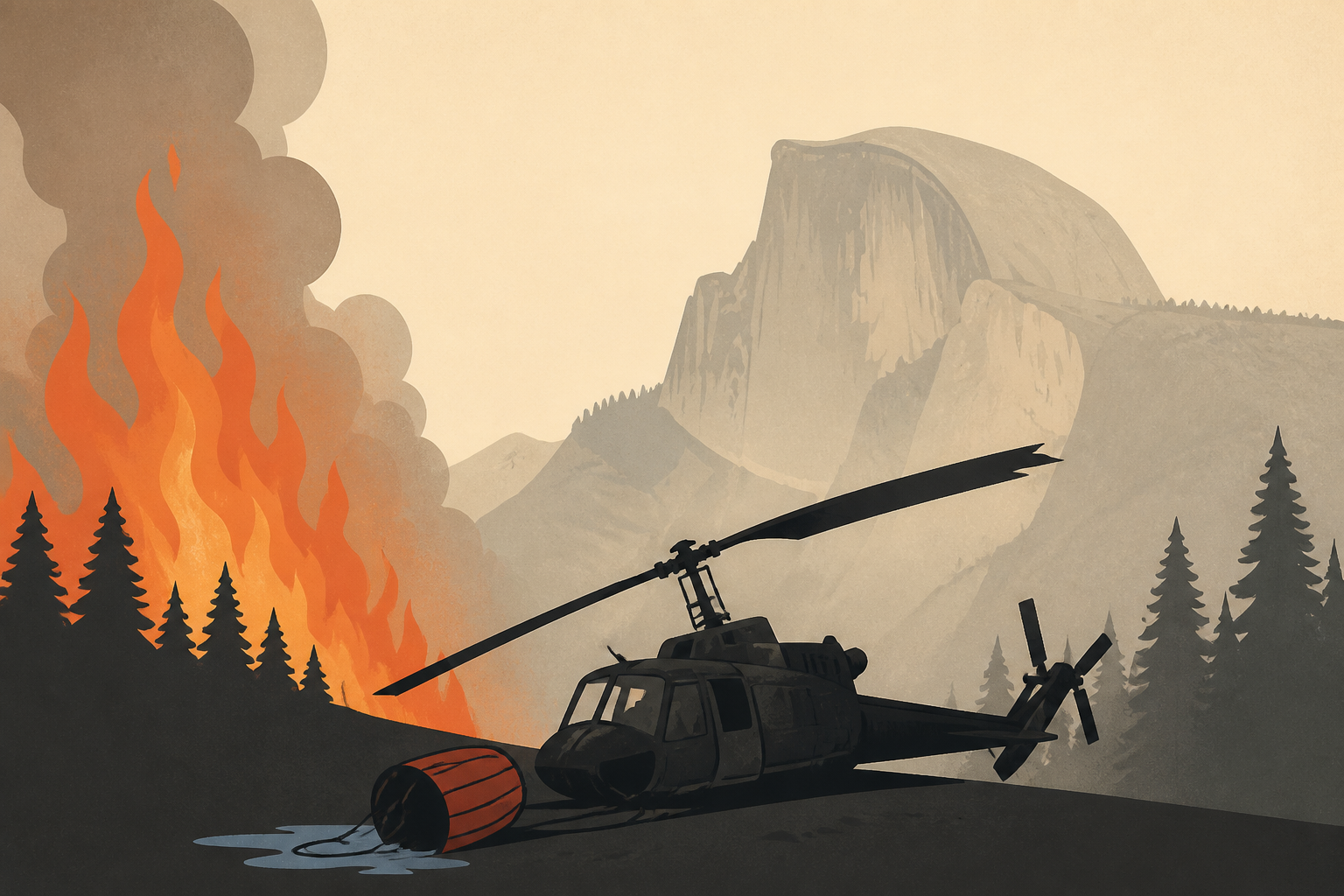 Helicopter fighting Dome Fire in Yosemite crashes, killing 2