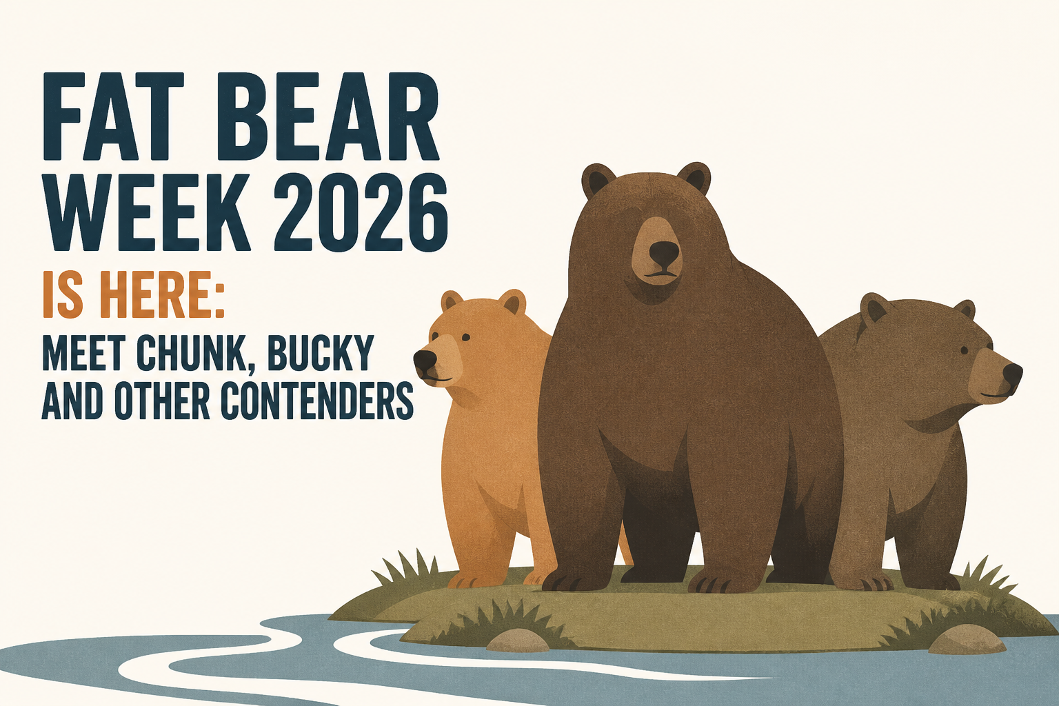Fat Bear Week 2026 is here: Meet Chunk, Bucky and other contenders