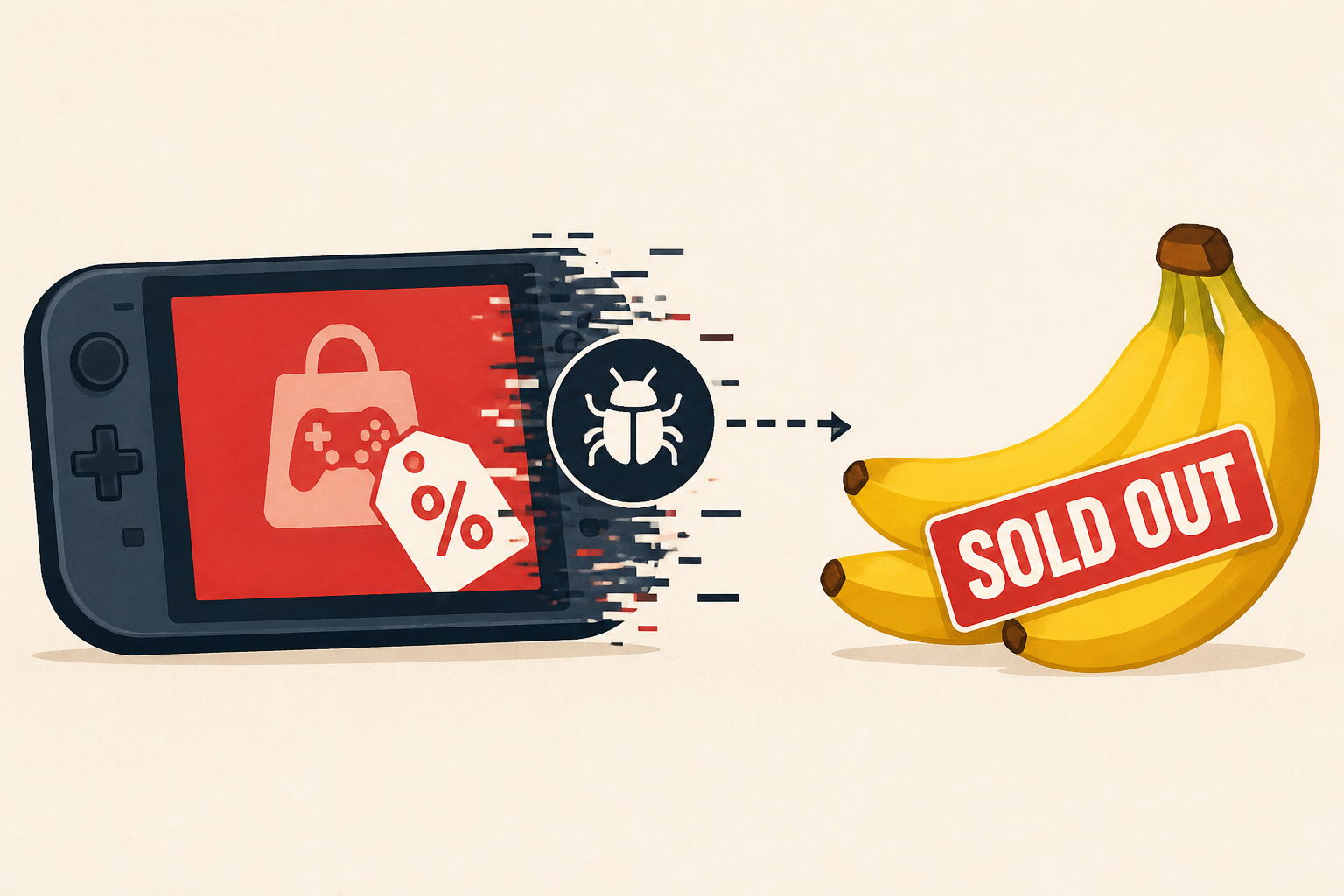 This weird real-life exploit is discounting Switch game prices and causing... bananas to sell out?