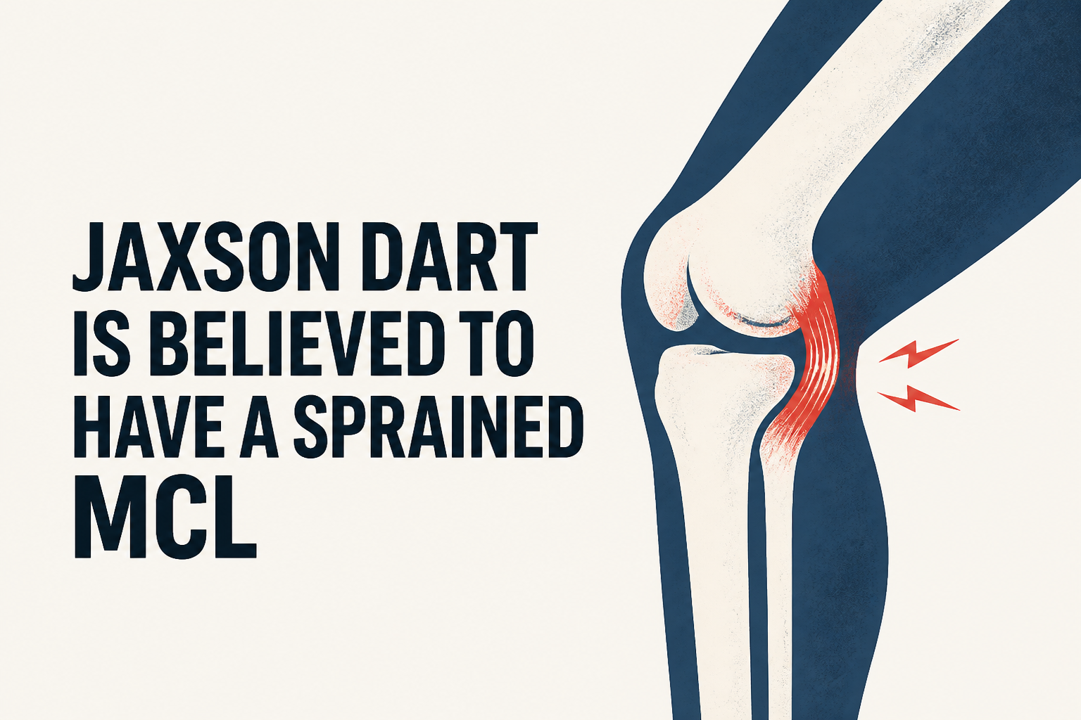 Jaxson Dart is believed to have a sprained MCL