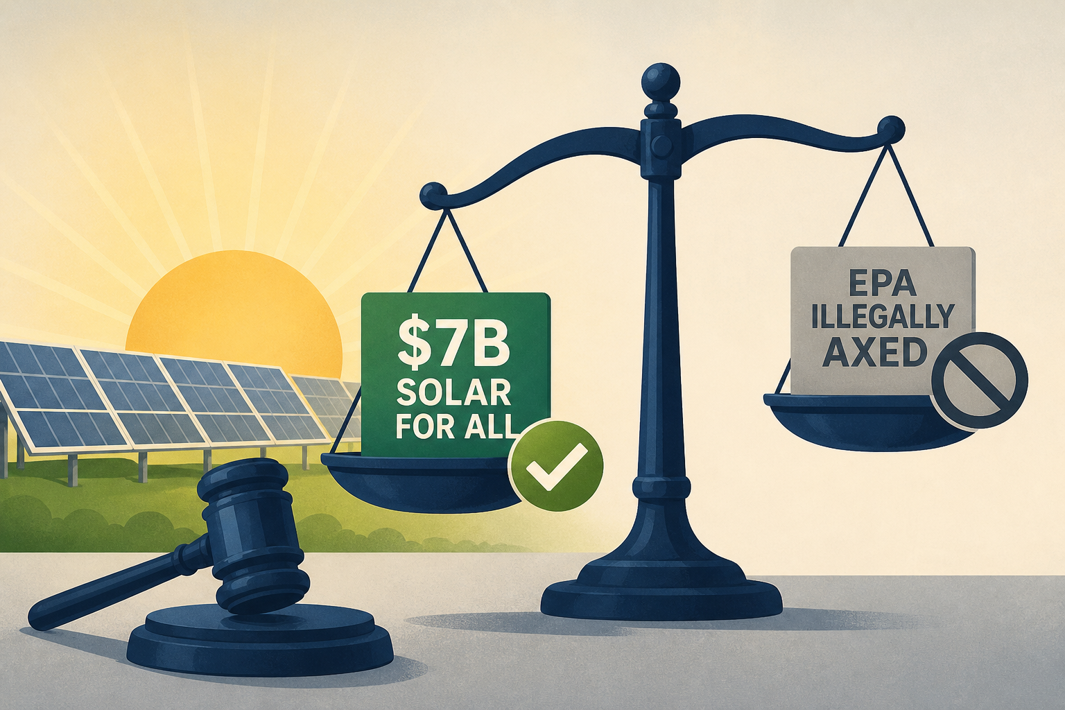 Federal judge restores $7B Solar for All program, says EPA illegally axed it