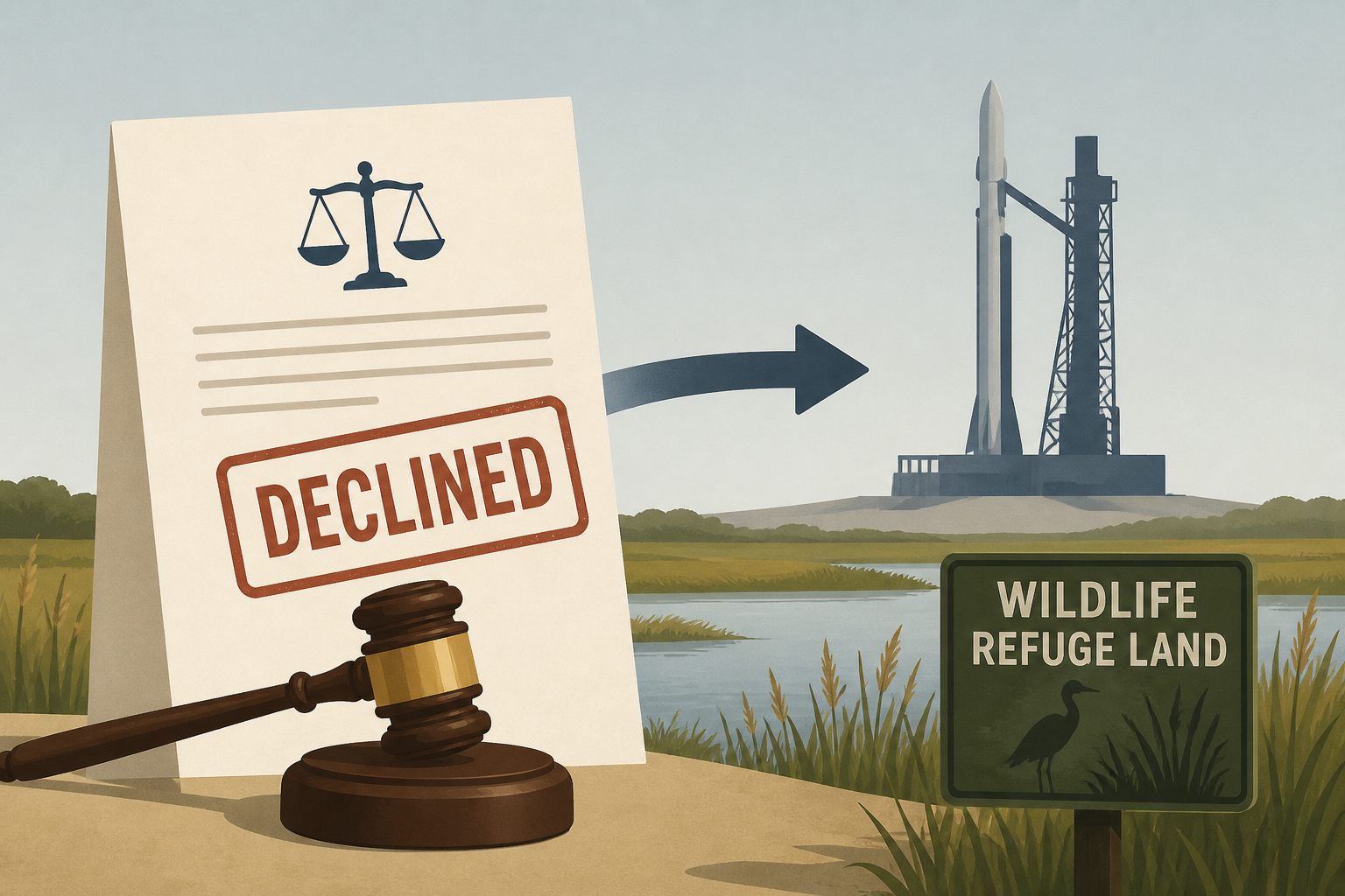 US judge declines to block transfer of wildlife refuge land to Musk’s SpaceX