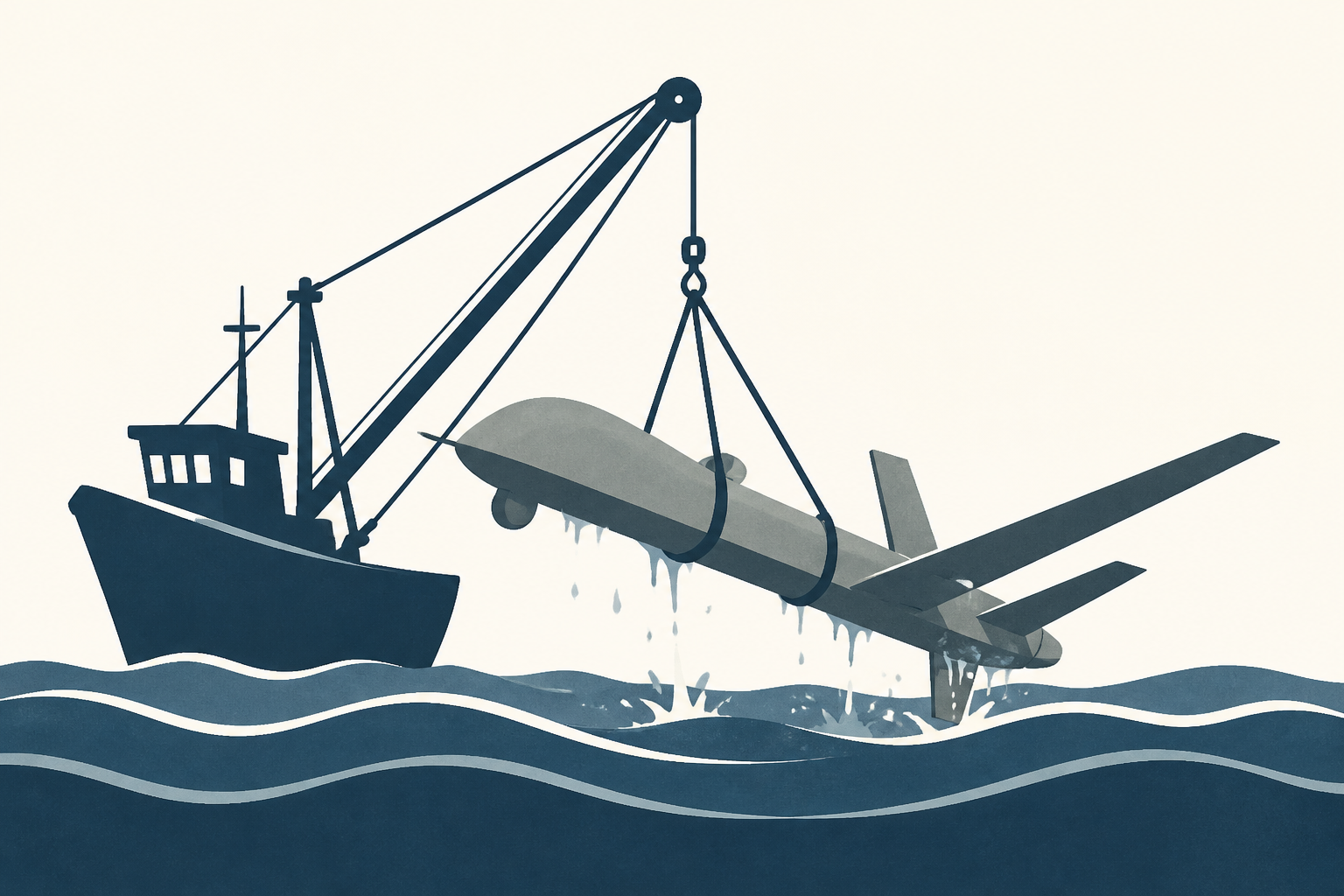 Fishing boat reels in large U.S. military drone off Florida coast