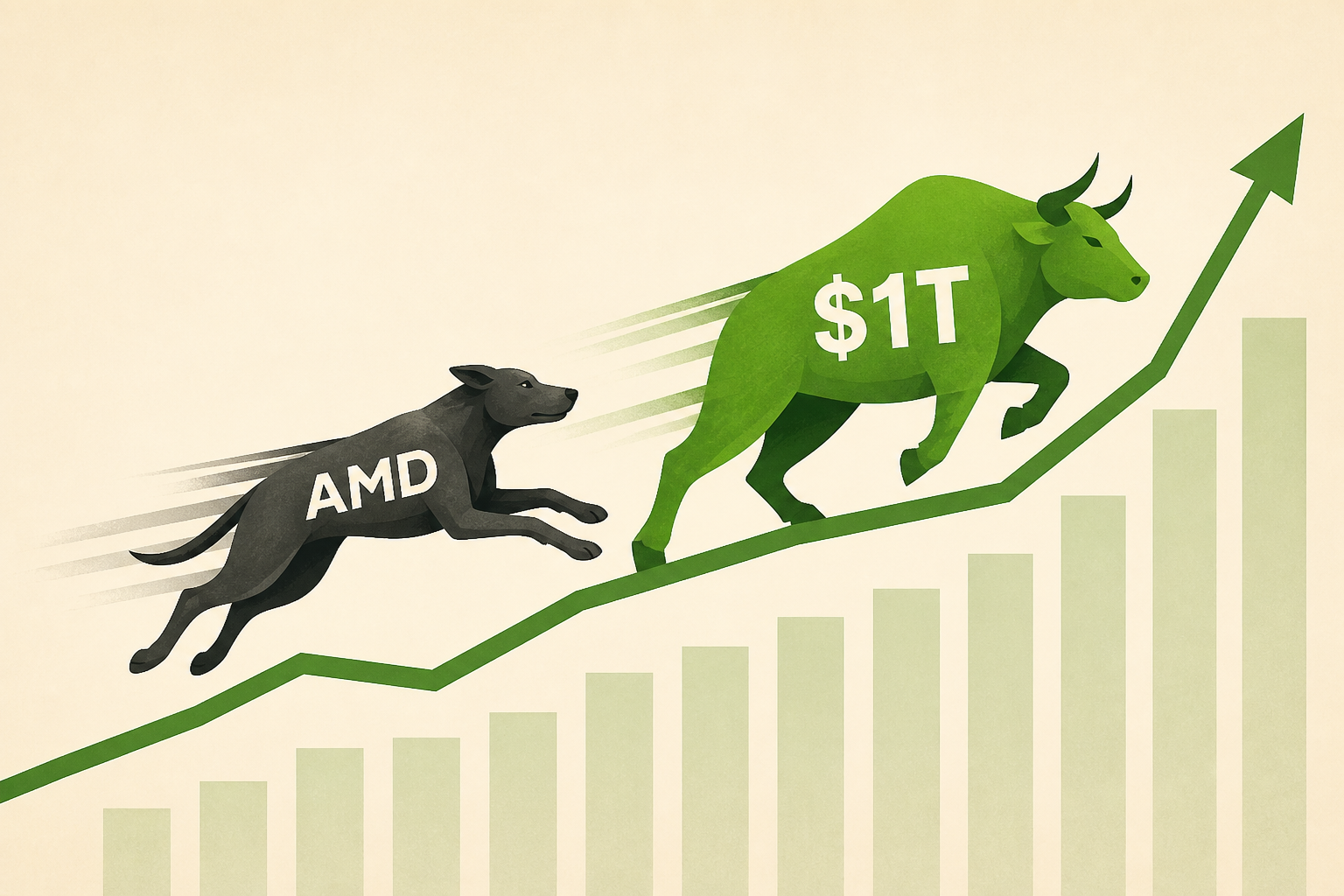 Perpetual underdog AMD nips at Nvidia's heels as it joins the $1T club