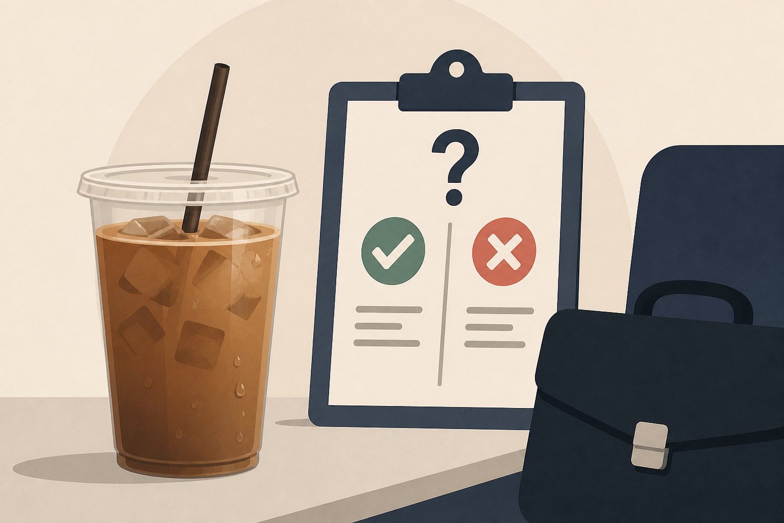 Can You Bring Iced Coffee to a Job Interview? Career Experts Weigh in.