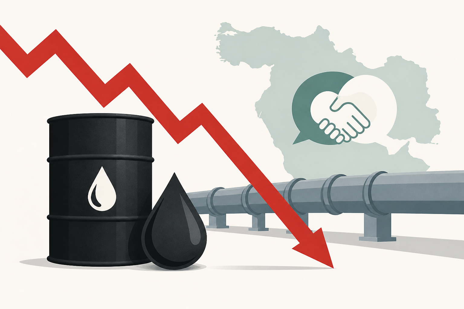 Oil prices fall to 2-week low on hopes for Saudi pipeline, Iran diplomacy