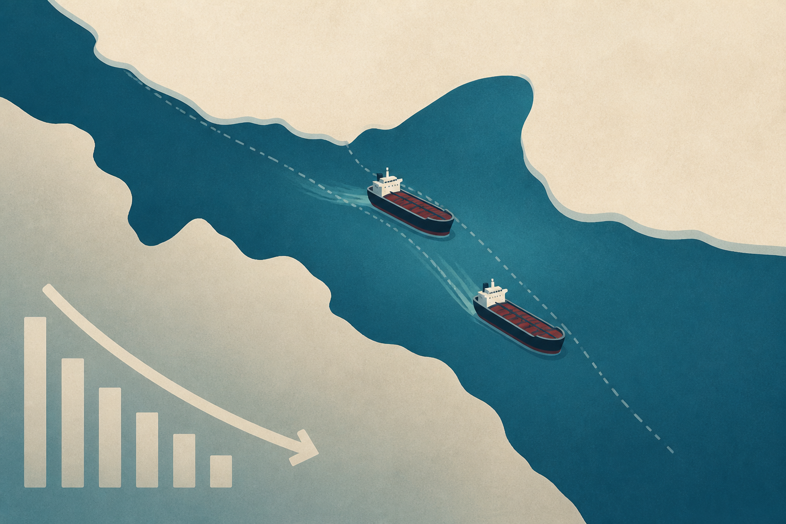 Hormuz vessel traffic falls to two, data shows