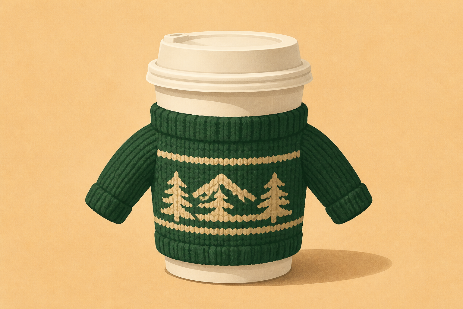 Dunkin' cups are getting tiny L.L.Bean sweaters