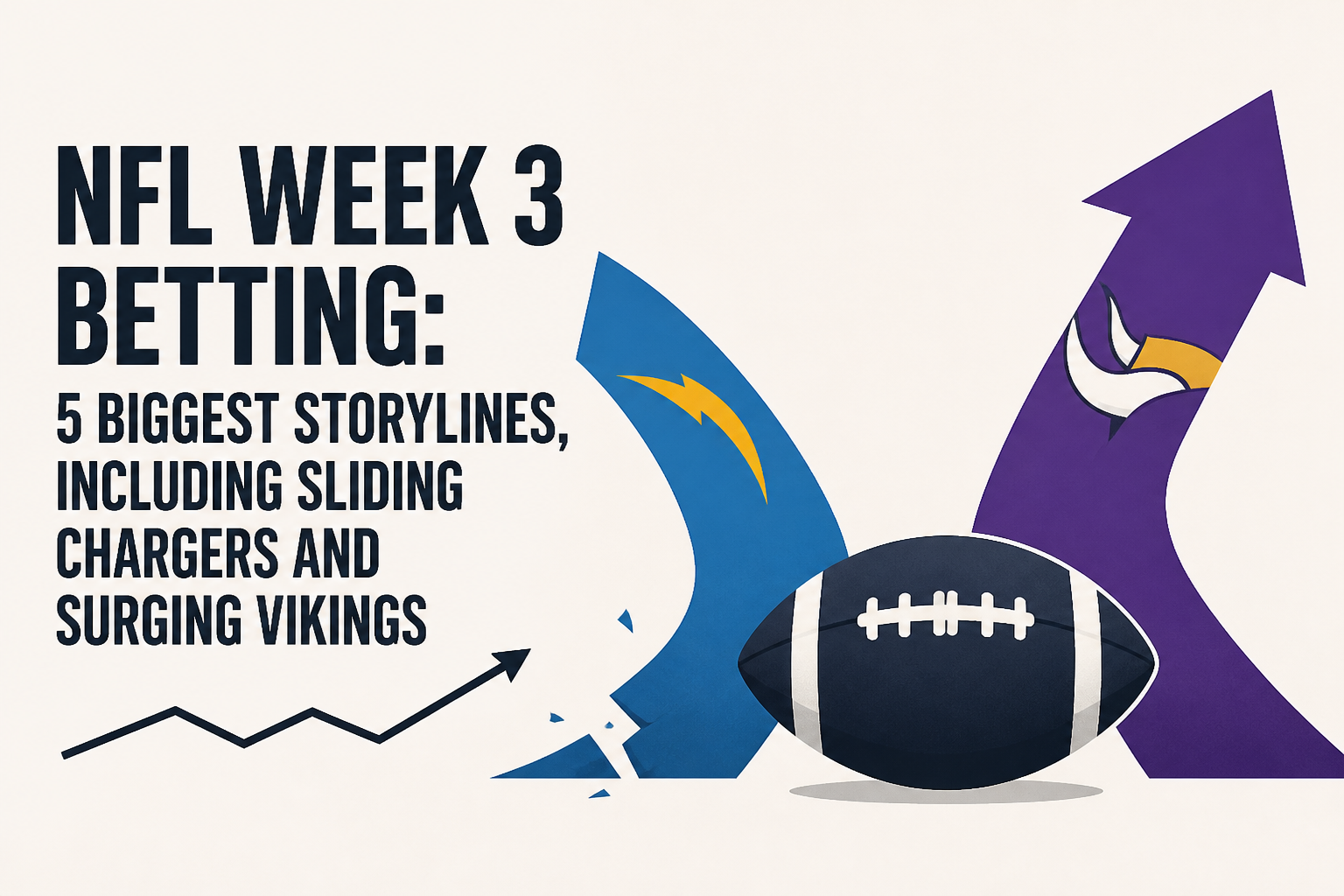 NFL Week 3 betting: 5 biggest storylines, including sliding Chargers and surging Vikings