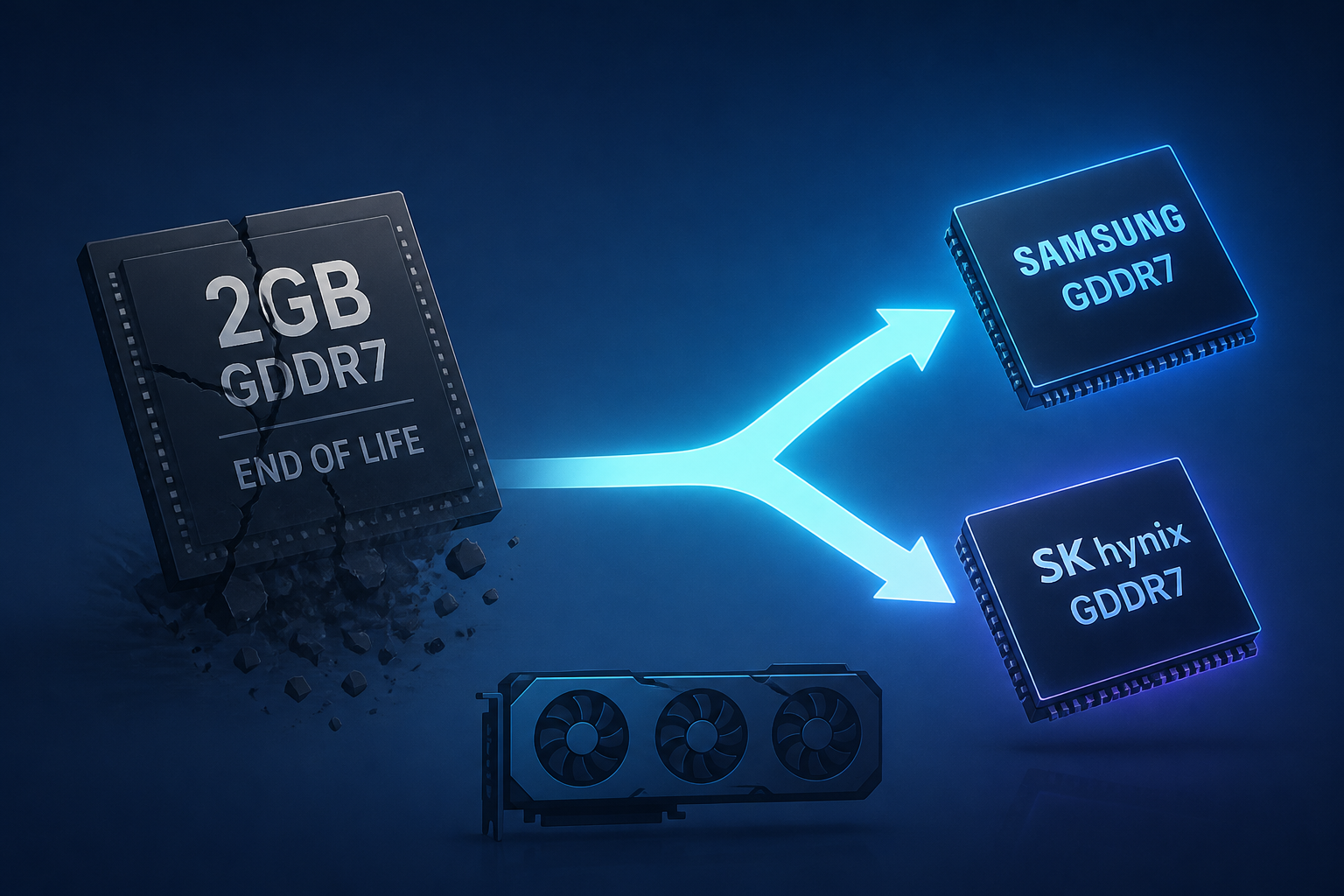 Micron 2 GB GDDR7 Memory Chips Reach End Of Life, Leaving RTX 50 Series Fully Dependent On Samsung And SK Hynix