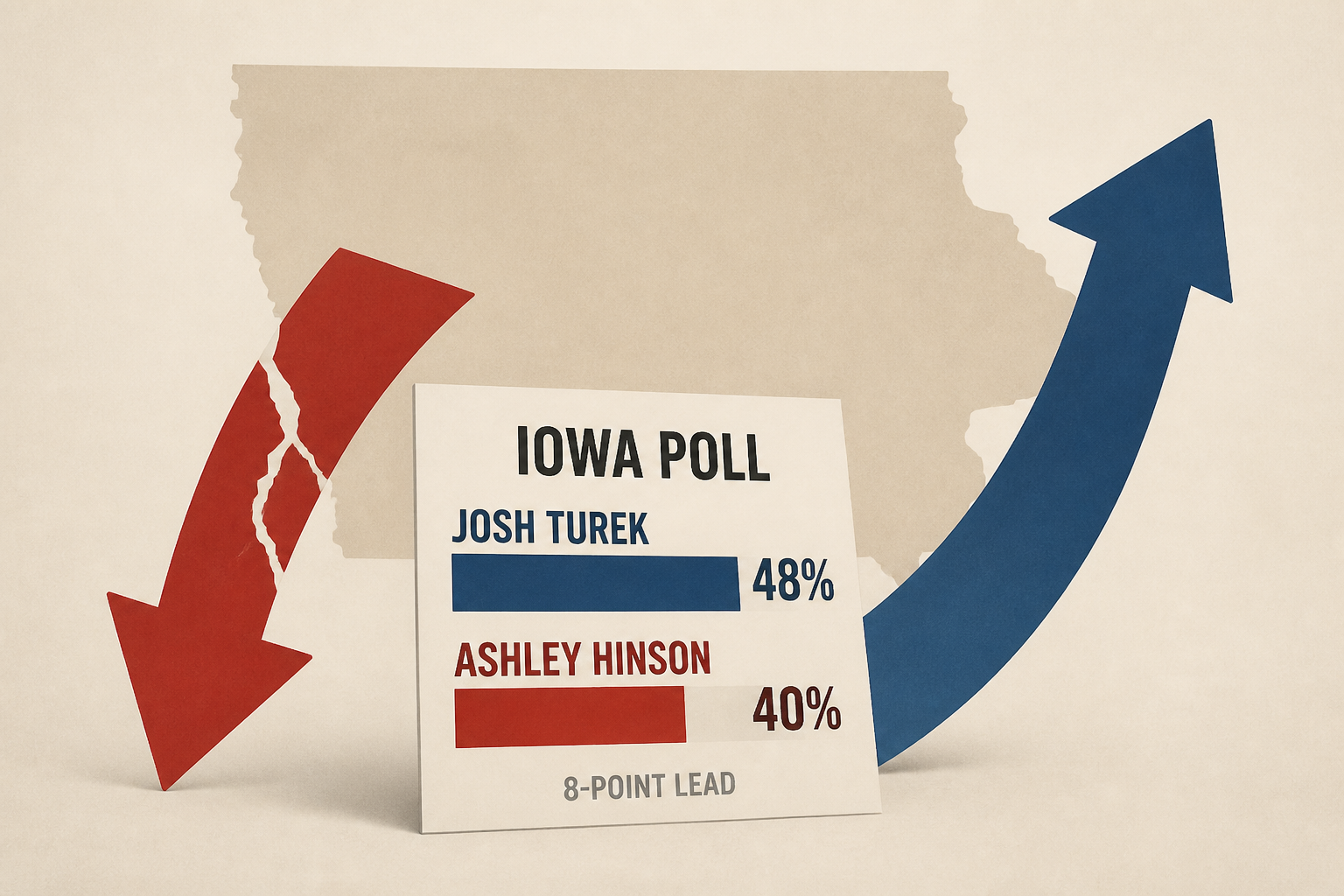 Ashley Hinson Turns on Trump as Iowa Poll Gives Josh Turek 8-Point Lead