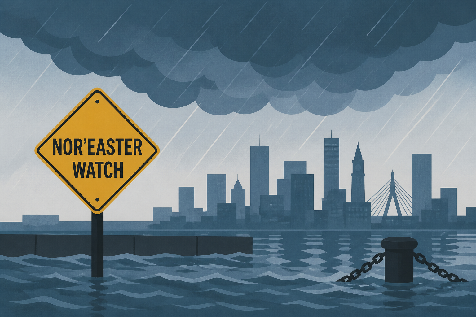 Nor’easter watch as heavy rain and flooding threaten Boston