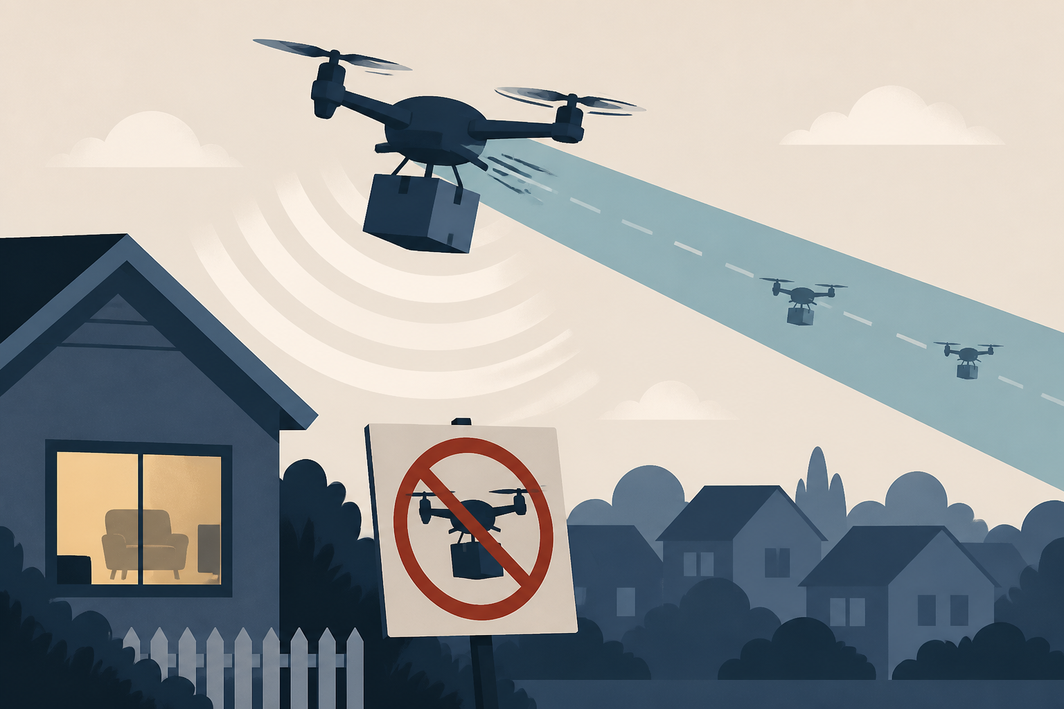 Amazon Drones Are Loud Enough to Hear Over Your TV: Why Suburbs Are Fighting Amazon’s Air-Corridor Expansion