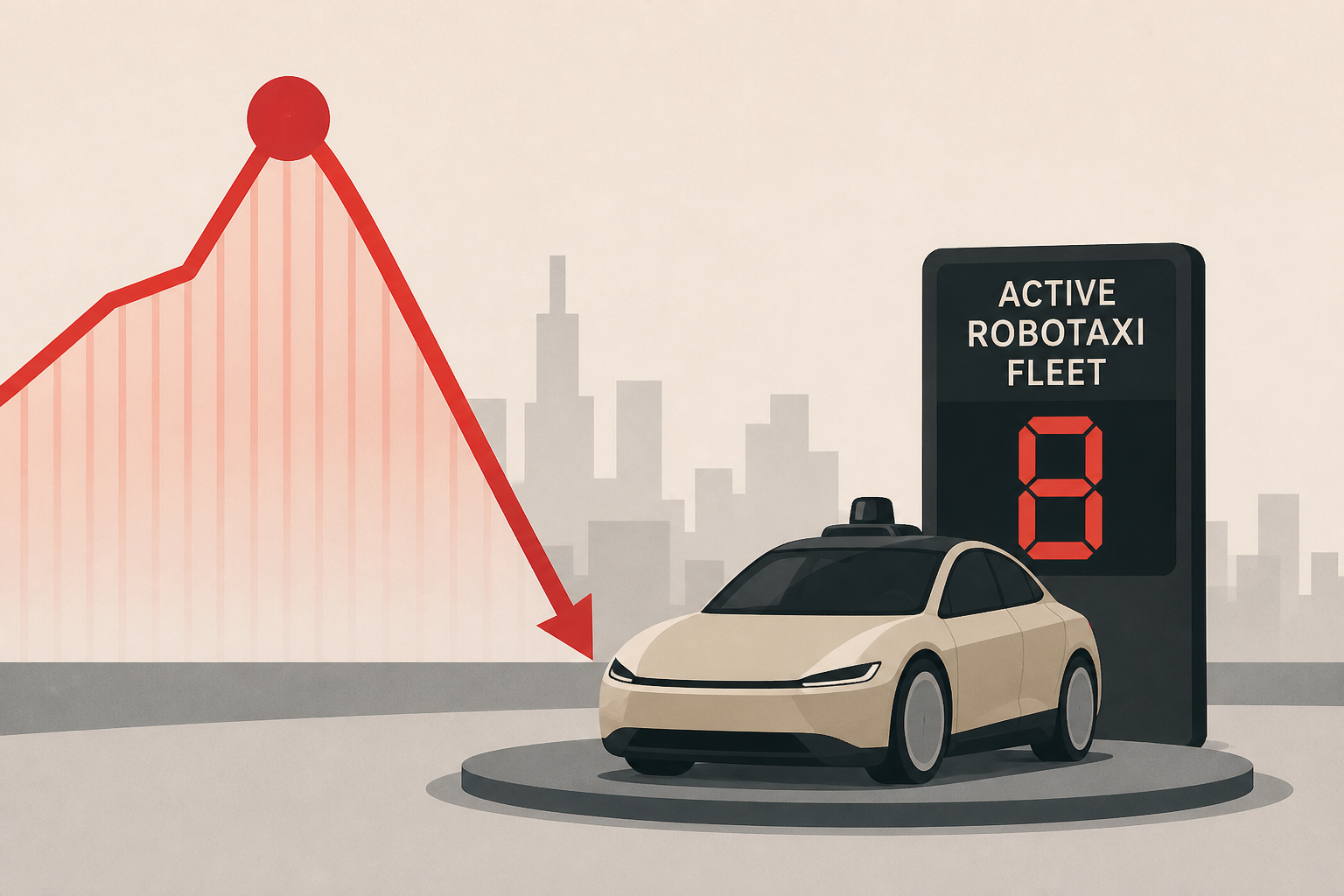 Tesla's active robotaxi fleet in Austin crashes back to 8 vehicles after Cybercab pump