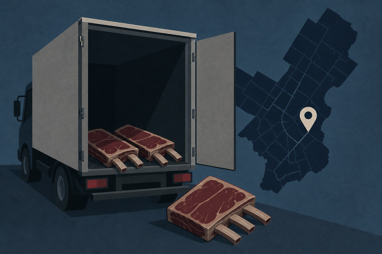 Dozens of Black Angus beef ribs stolen from truck in South Philadelphia, police say