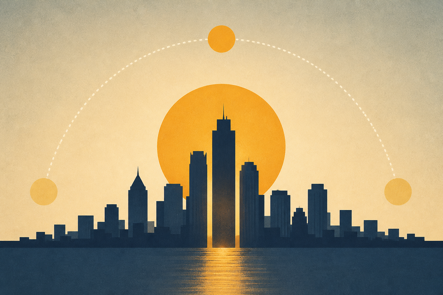 What the equinox 'henge' effect tells us about U.S. cities