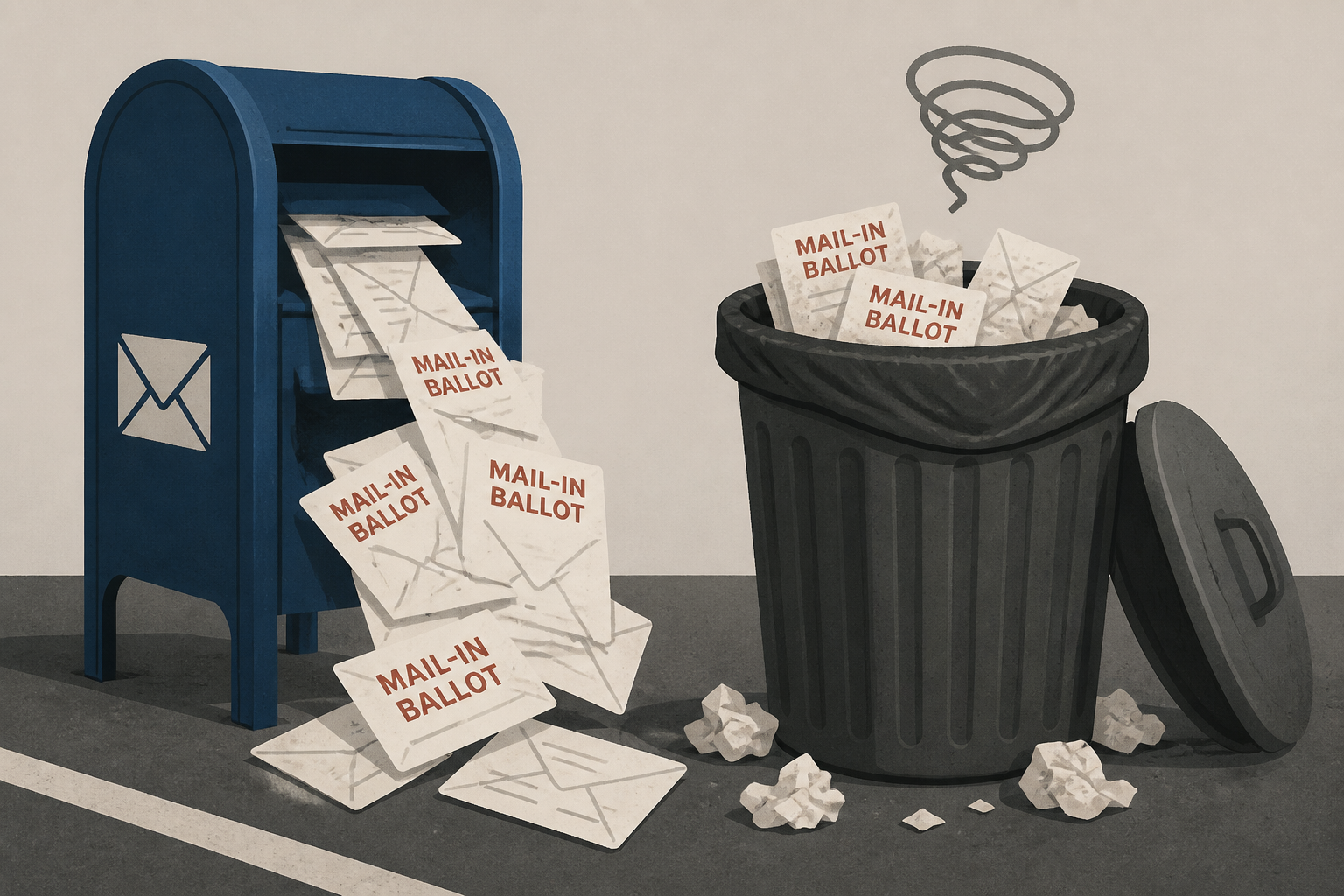 Postal worker tossed 300 mail-in ballots in a parking lot garbage out of ‘laziness’