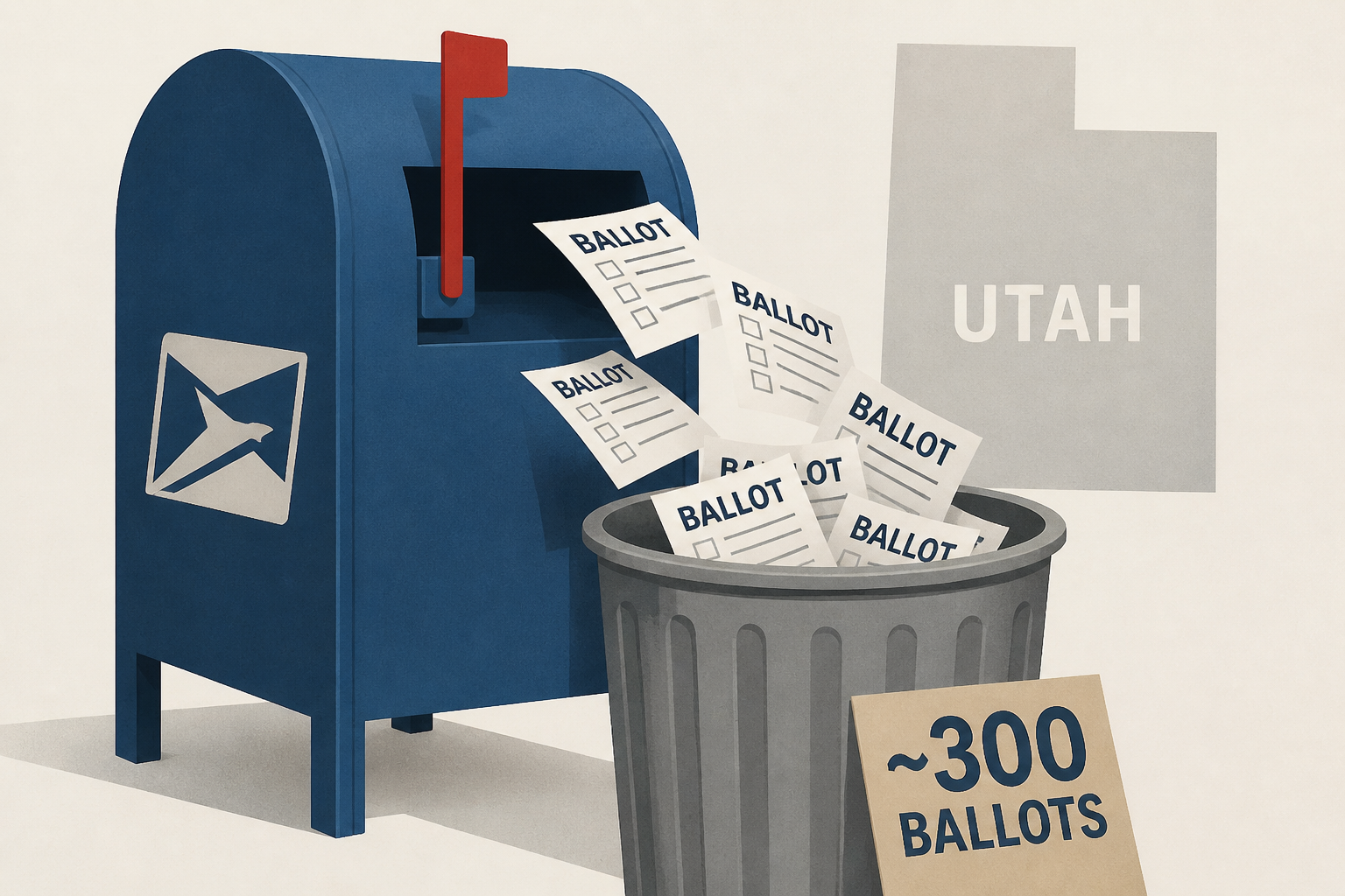US Postal worker accused of throwing away around 300 ballots in recent Utah election