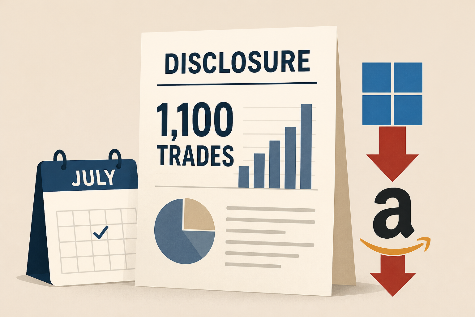 Trump disclosure shows 1,100 July trades, Microsoft and Amazon sales