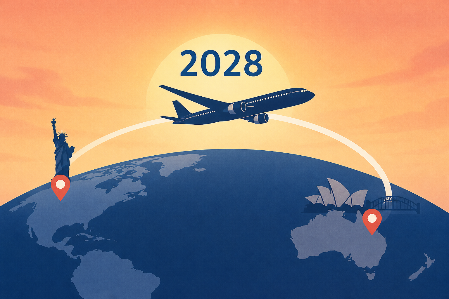 Qantas’s New York-to-Sydney ‘Project Sunrise’ Flights to Take Off in 2028