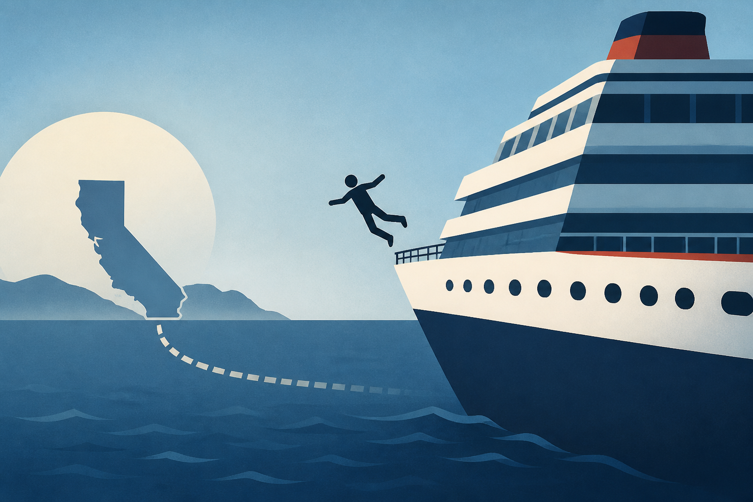 Man missing after reportedly jumping off cruise ship bound for California