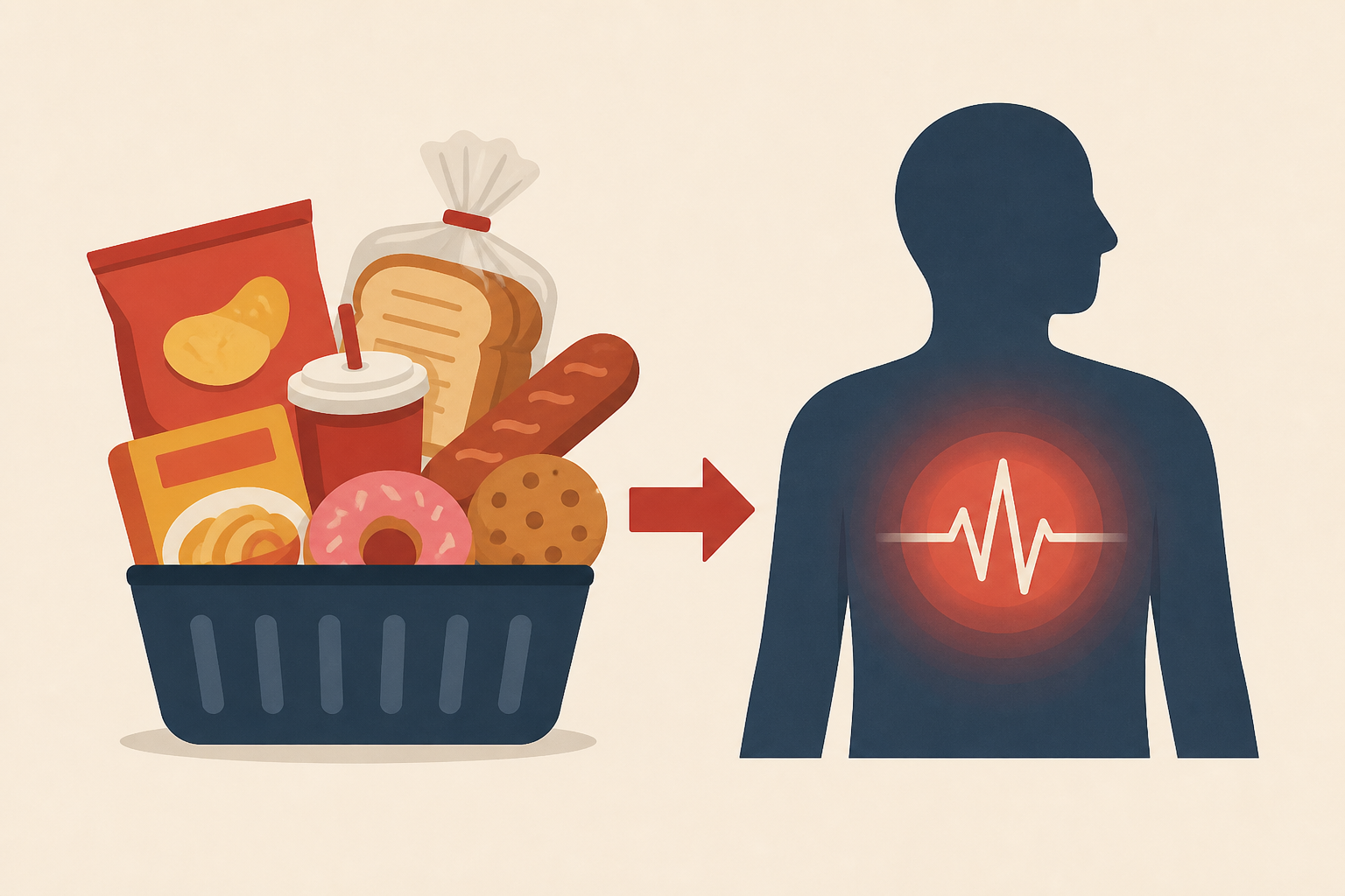 processed foods linked to worse health, study finds
