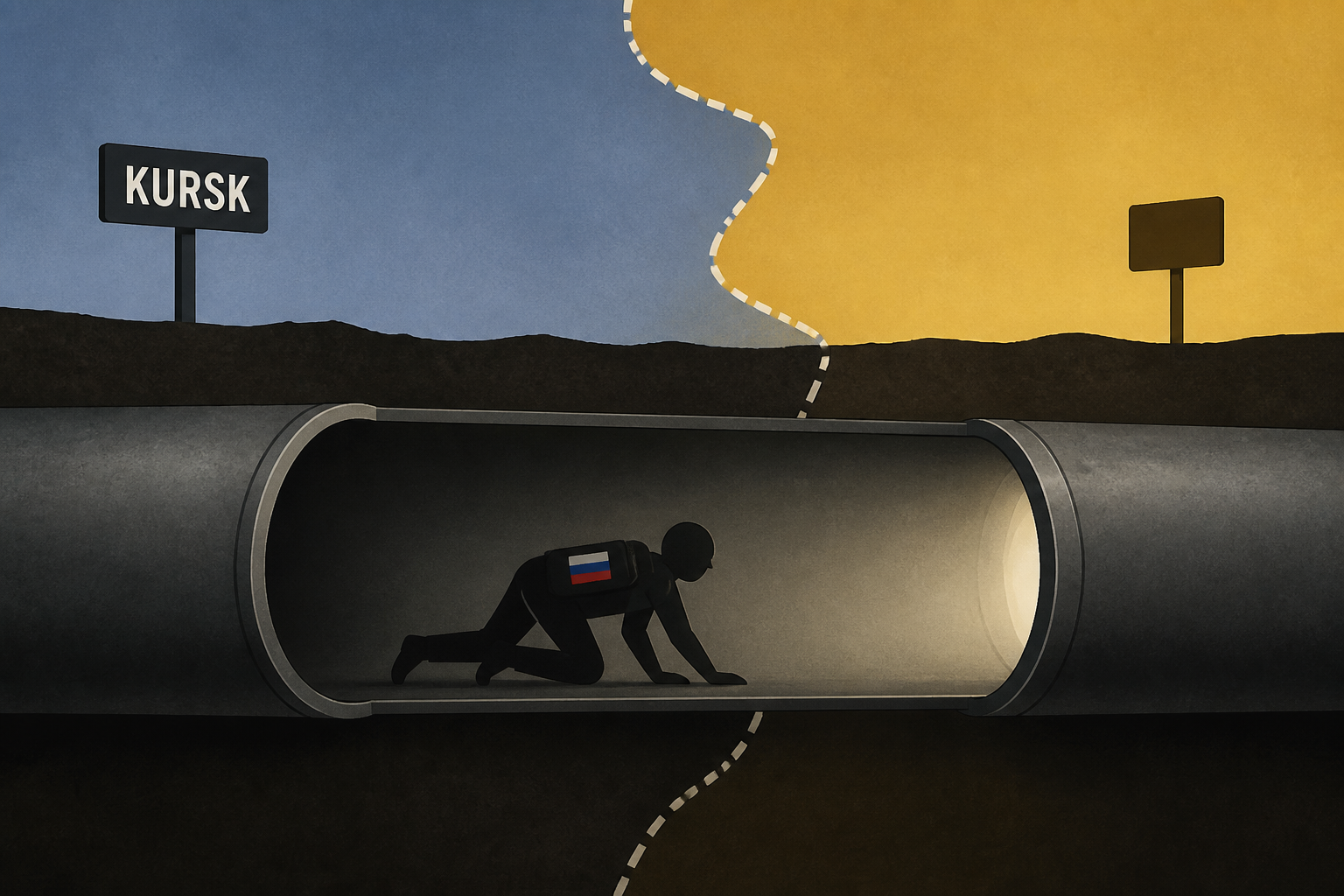 Russia Attempts to Infiltrate Ukraine Through Pipeline from Kursk
