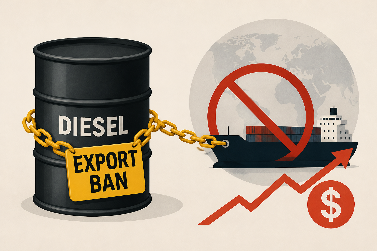 Trump says he backs diesel export ban to curb soaring energy costs
