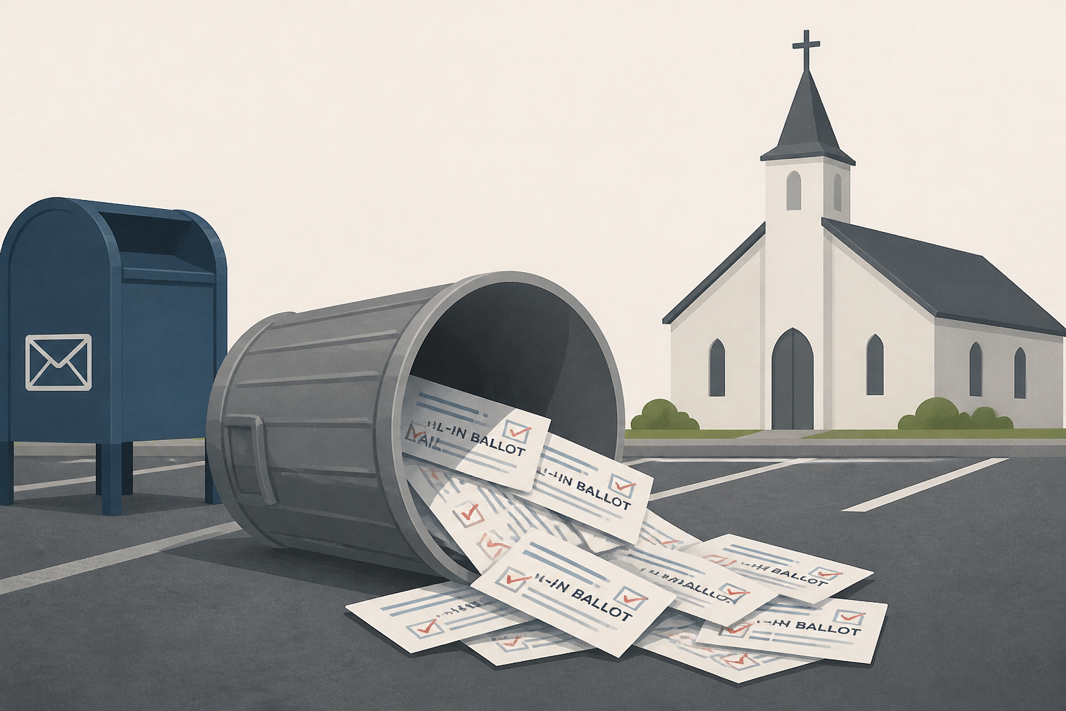 Utah postal worker accused of throwing away 300 mail-in ballots in church parking lot