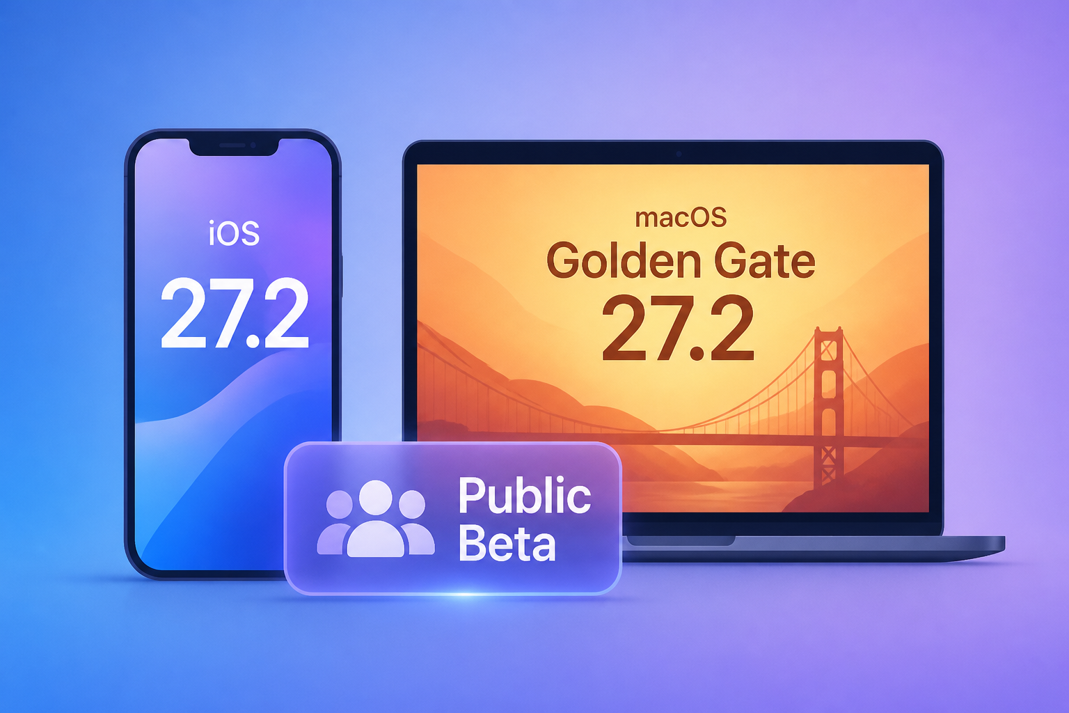 Apple Releases First Public Betas of iOS 27.2 and macOS Golden Gate 27.2