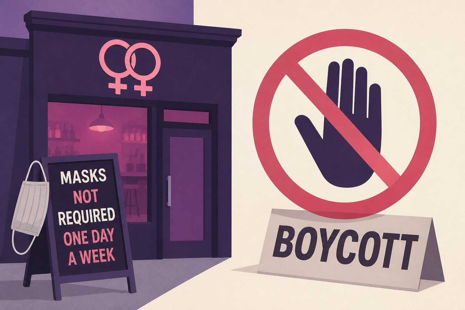 Massachusetts lesbian bar faces boycott over dropped mask mandate one day a week