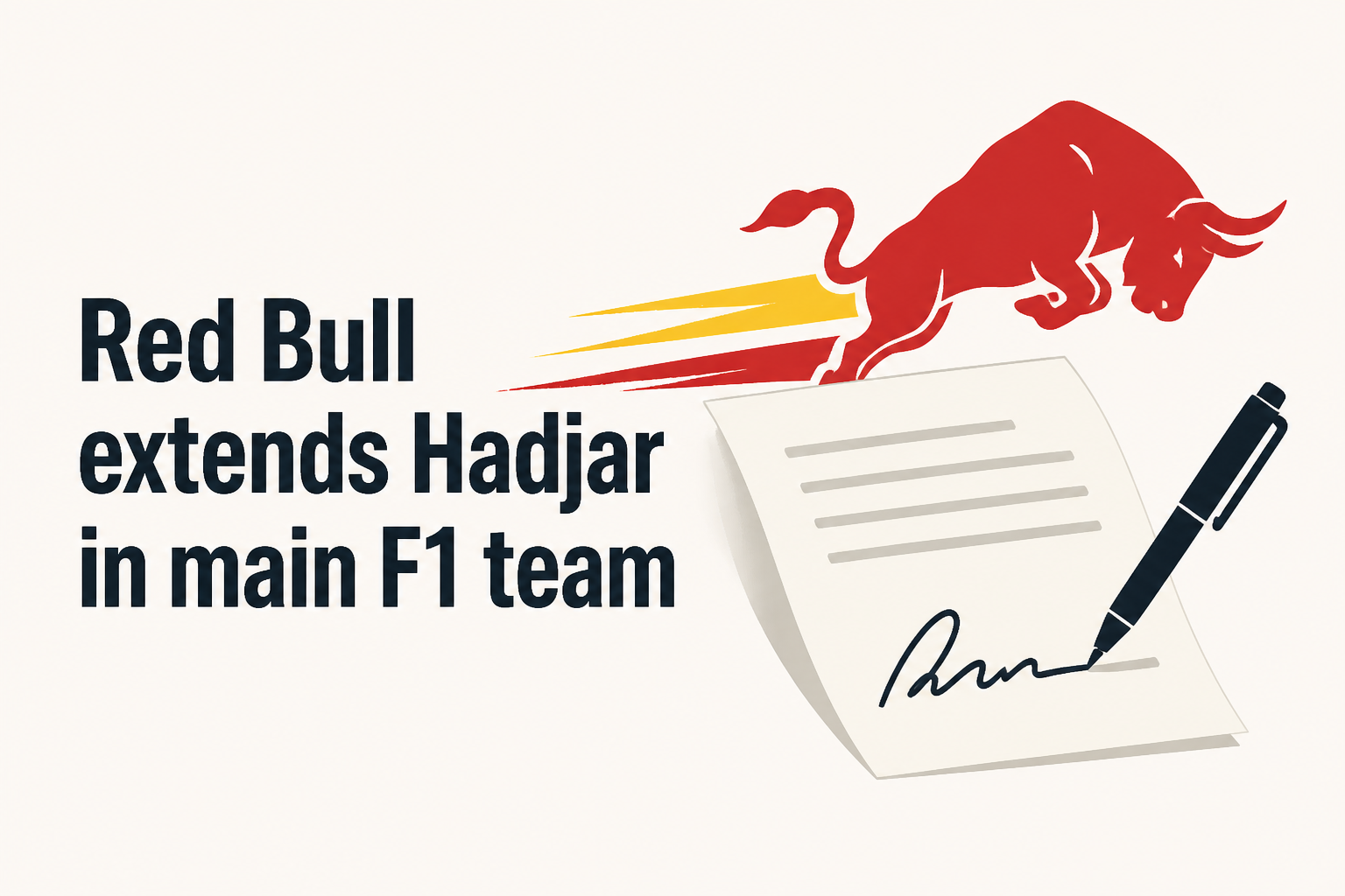 Red Bull extends Hadjar in main F1 team