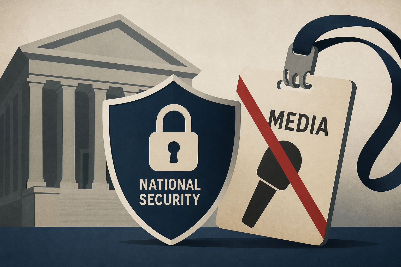 DOJ defends Trump media ban, cites national security and says White House access is a ‘privilege’