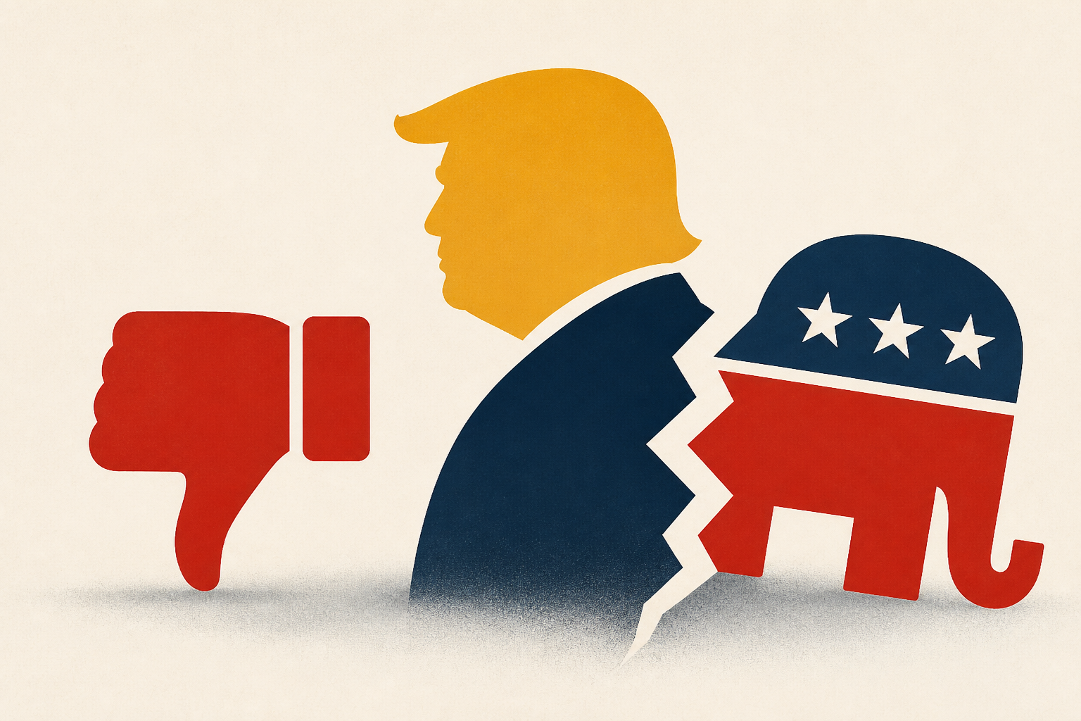 Donald Trump's unpopularity is causing Republicans to break with the president.